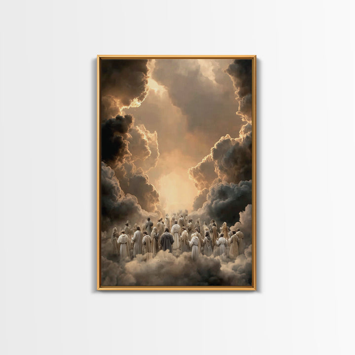 Ascension Pathway - Framed Canvas Print - Christian Wall Art - Christian Art Canvas - Christian Painting - Christian Decor - Christmas Art