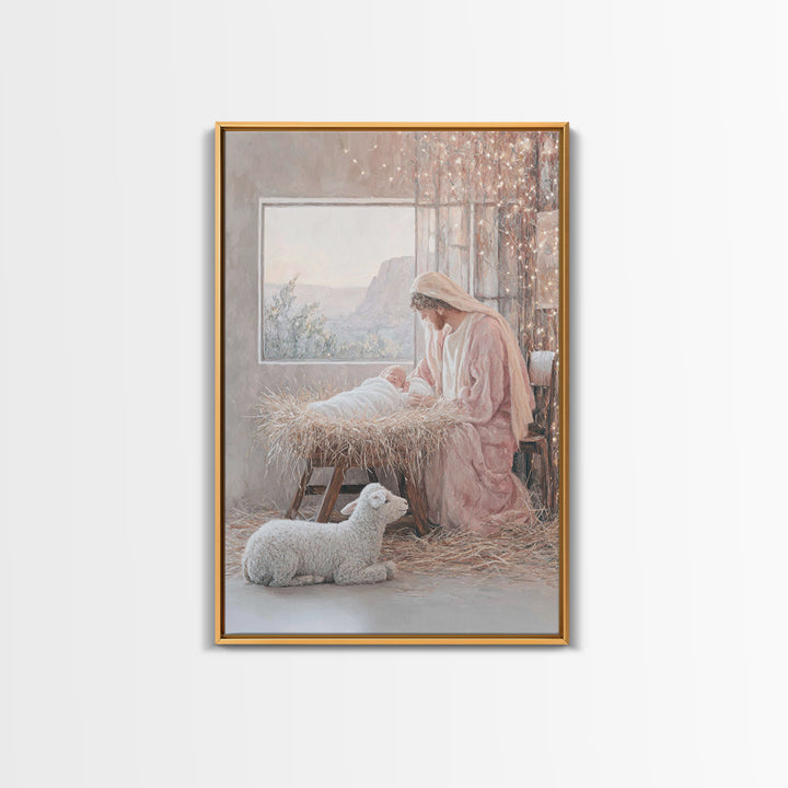 Morning Star Promise – Framed Canvas Print – Christian Art Canvas – Christmas Art – Christian Gift – Christian Wall Art – Large Christian P