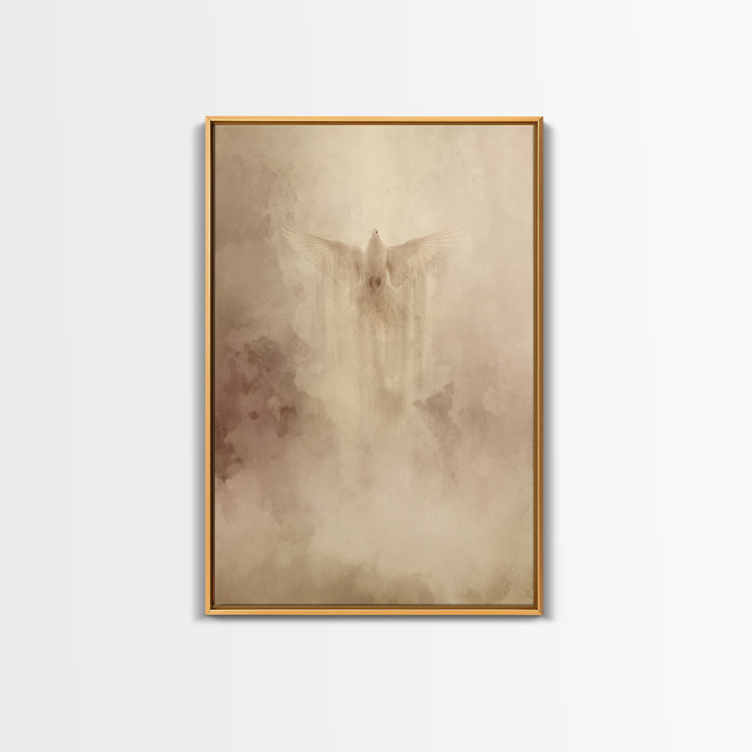 Divine Uplift – Framed Canvas Print – Christian Wall Art – Modern Christian Art – Christian Art Canvas – Christian Decor – Abstract Christi