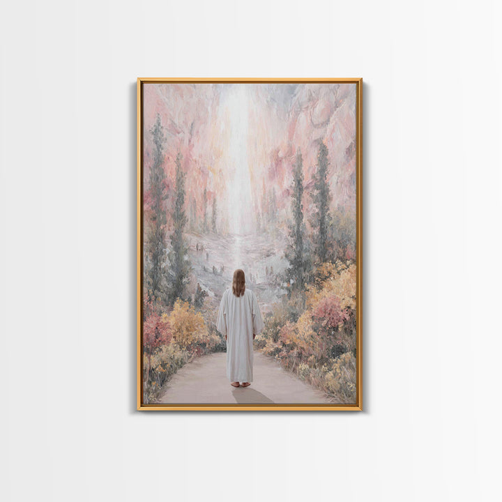 Celestial Path – Framed Canvas Print – Christian Wall Art – Jesus Painting – Christian Art Canvas – Christmas Art – Christian Decor