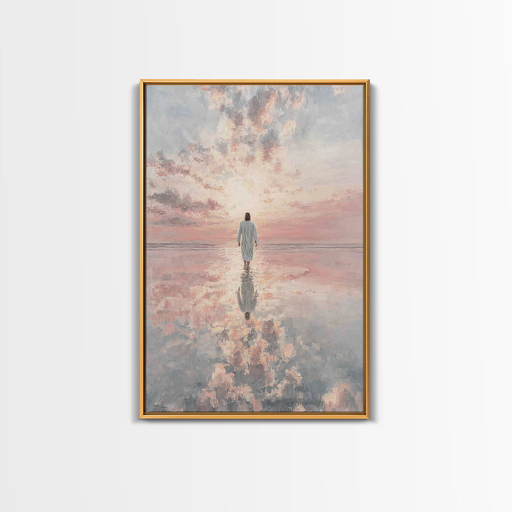 Heavenlit Passage – Framed Canvas Print – Christian Wall Art – Christian Art Canvas – Modern Christian Art – Subtle Christian Art – Christi