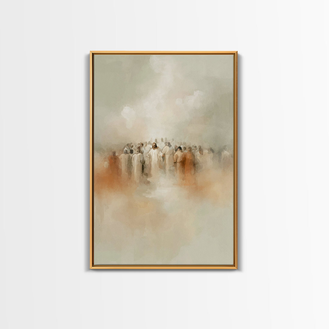 Eternal Gathering – Framed Canvas Print – Christian Art – Christian Wall Art – Subtle Christian Art – Christian Art Work – Christian Gift I