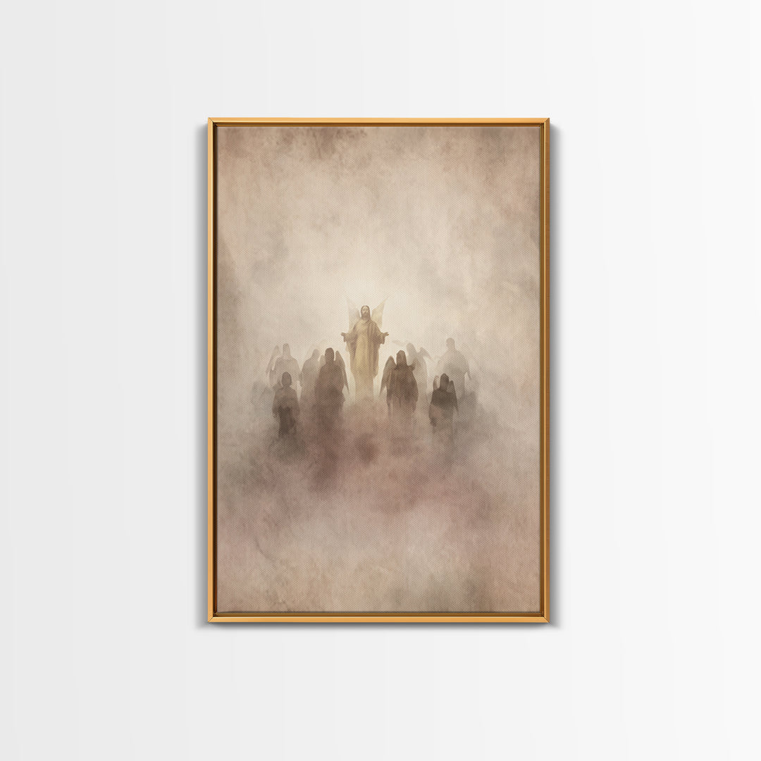 Angel Host Glory | Framed Canvas Print | Christian Art Canvas | Christian Wall Art | Christian Decoration | Christian Art Painting | Christ