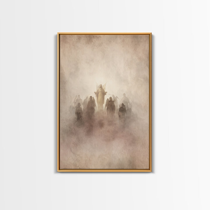 Angel Host Glory | Framed Canvas Print | Christian Art Canvas | Christian Wall Art | Christian Decoration | Christian Art Painting | Christ