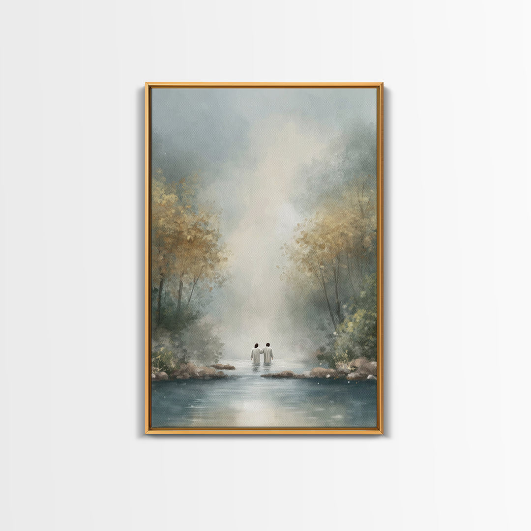 Child Of Peace | Framed Canvas Print | Christian Art Canvas | Christian Wall Art | Jesus Painting | Modern Christian Art | Christian Decor