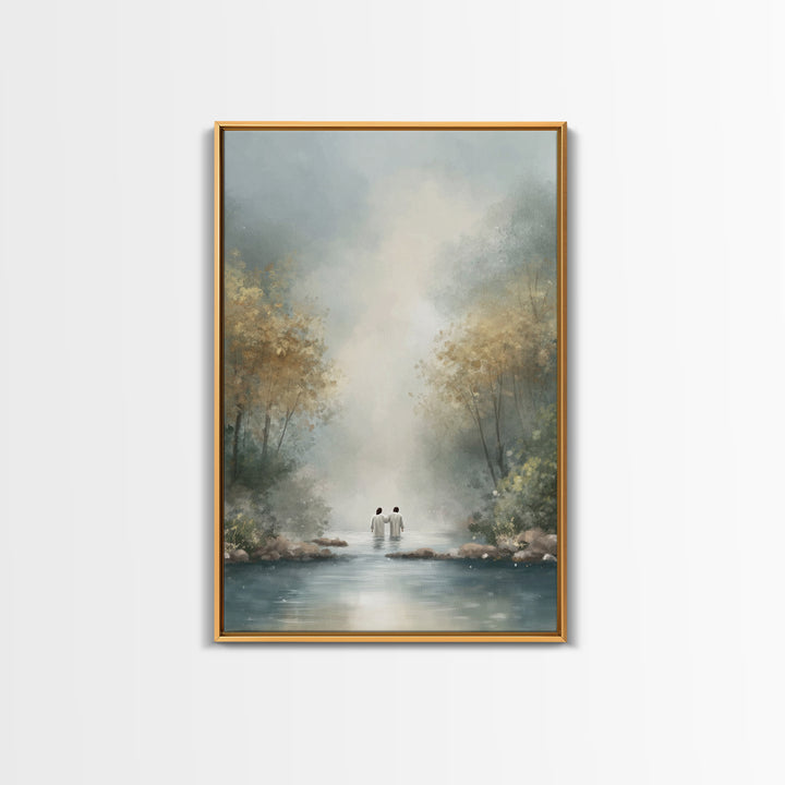 Child Of Peace | Framed Canvas Print | Christian Art Canvas | Christian Wall Art | Jesus Painting | Modern Christian Art | Christian Decor