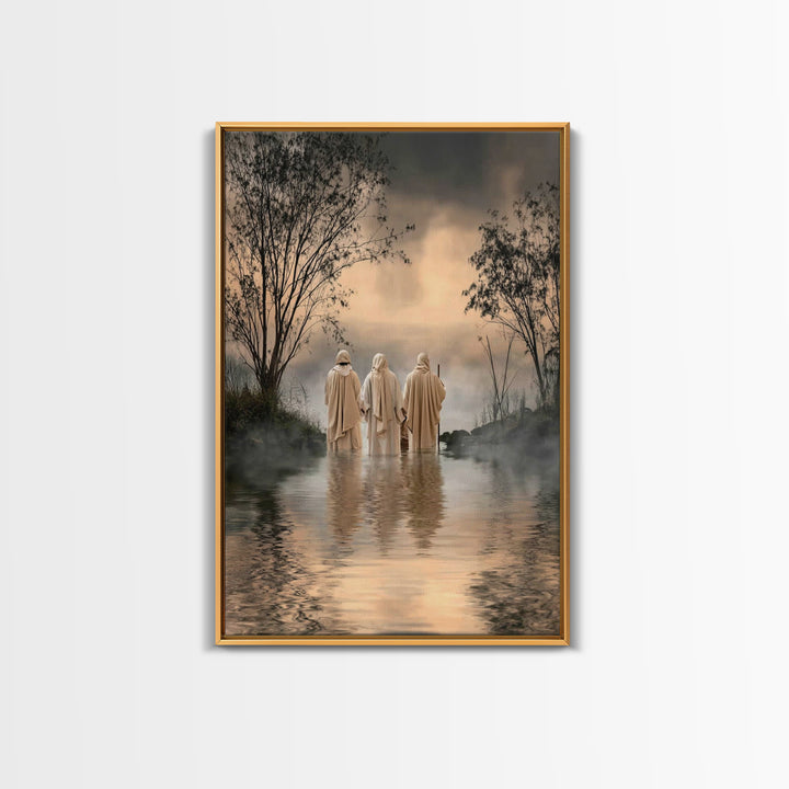 Twilight Disciples – Framed Canvas Print – Christian Art – Christian Paintings – Moody Christian Art – Christian Art Canvas – Christian Gif