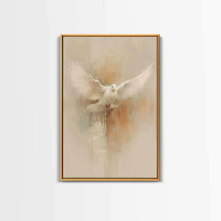 Heavenly Dove Light | Framed Canvas Print | Christian Wall Art | Christian Art Canvas | Christian Art | Christian Decor | Christian Gift