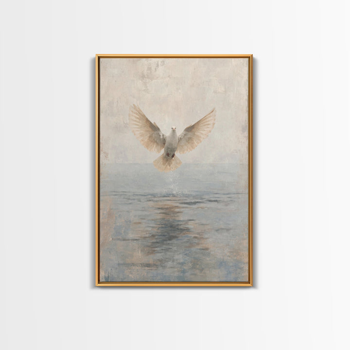 Water Of Spirit – Framed Canvas Print – Christian Wall Art – Christian Art Canvas – Christian Art Painting – Christian Decor – Christian Gi