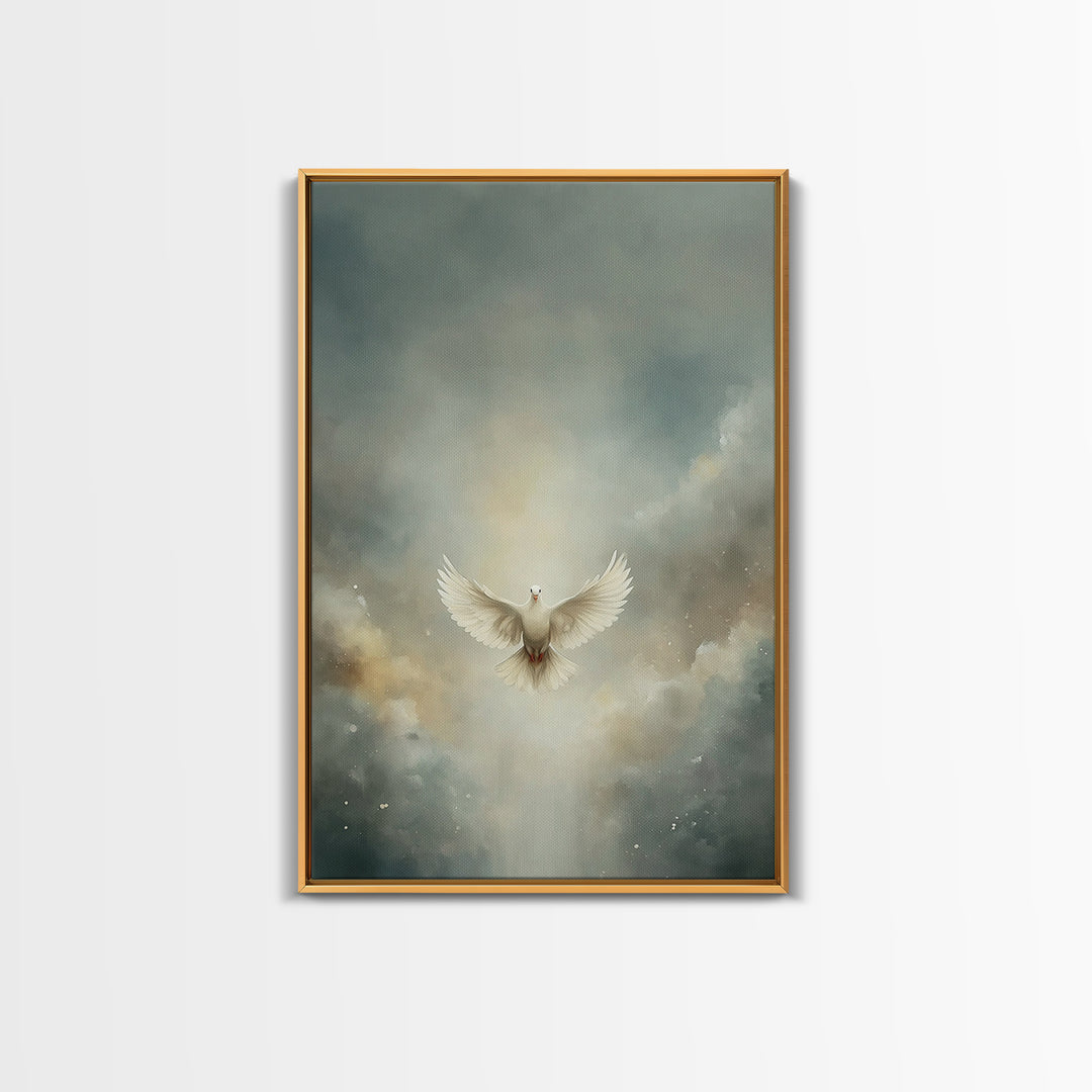 Glory In The Clouds – Framed Canvas Print – Christian Art – Christian Decor – Christian Wall Art – Christian Art Canvas – Christian Christm