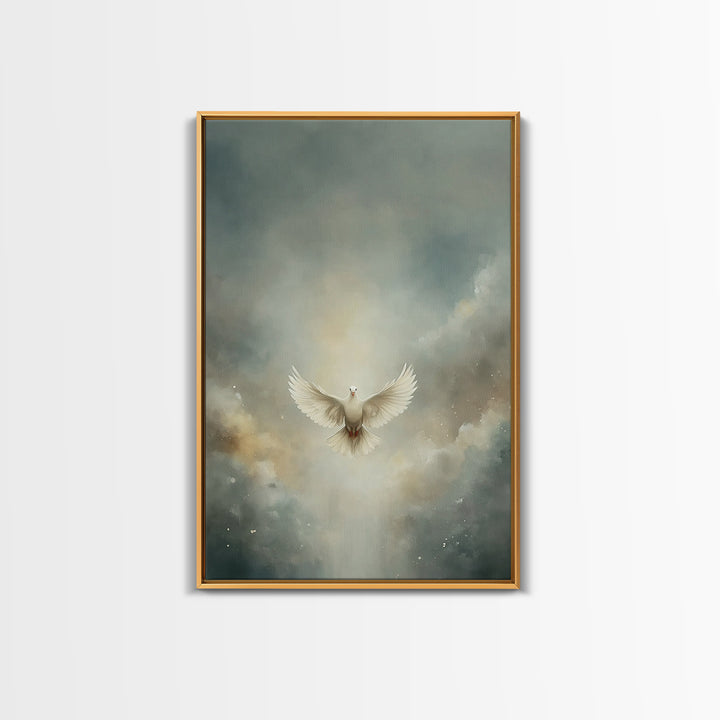 Glory In The Clouds – Framed Canvas Print – Christian Art – Christian Decor – Christian Wall Art – Christian Art Canvas – Christian Christm