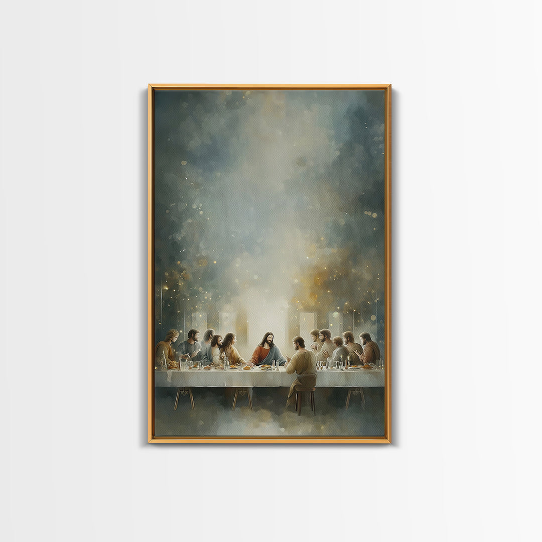 Eternal Light – Framed Canvas Print – Christian Art – Jesus Painting – Christian Wall Art – Christian Christmas Art – Christian Art Canvas
