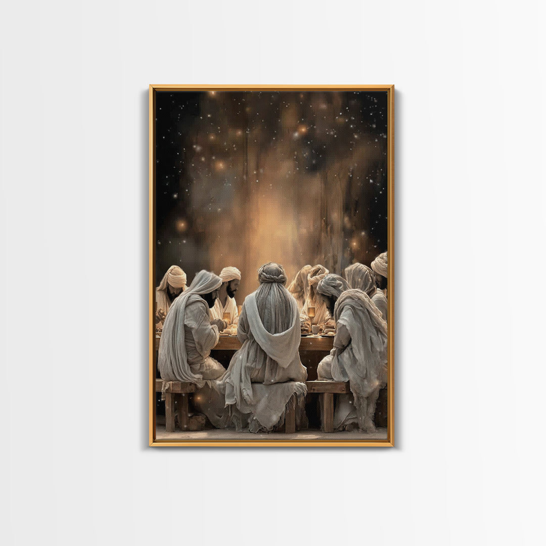 Sacred Illumination – Framed Canvas Print – Christian Art Canvas – Christian Painting – Jesus Wall Art – Christmas Art – Christian Decor –