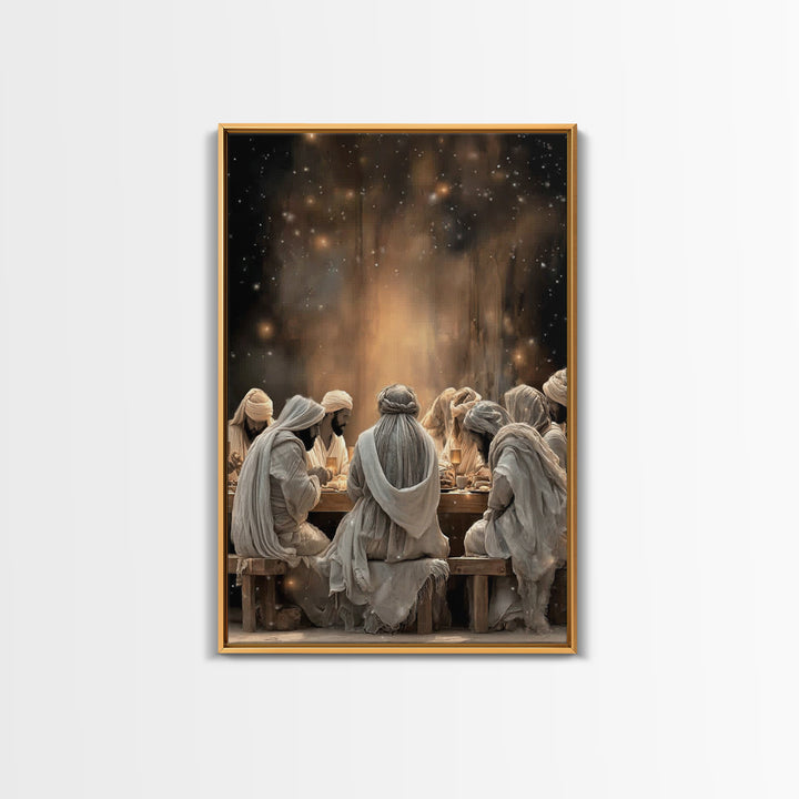 Sacred Illumination – Framed Canvas Print – Christian Art Canvas – Christian Painting – Jesus Wall Art – Christmas Art – Christian Decor –