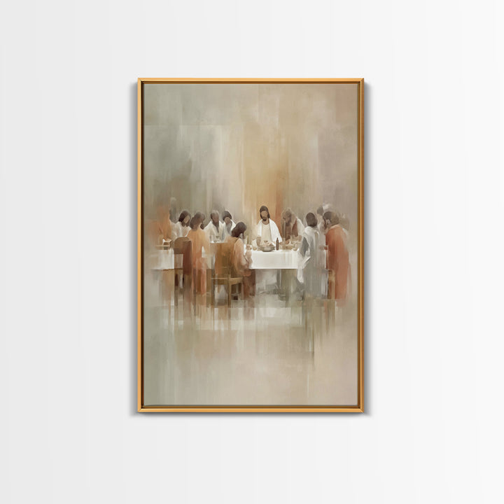 Table Of Grace – Framed Canvas Print – Christian Wall Art – Jesus Painting – Christian Art Canvas – Modern Christian Art – Christian Decor