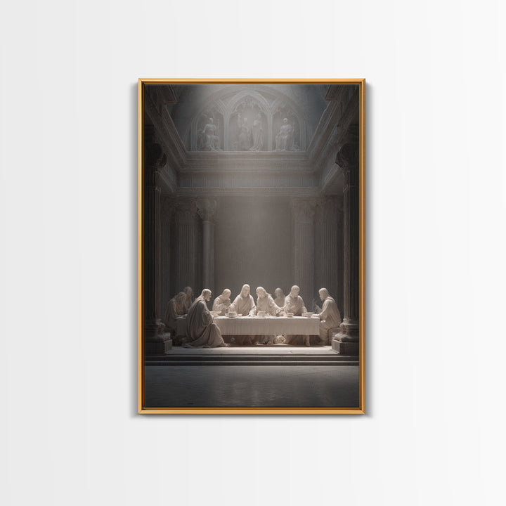 Holy Sanctuary Light – Framed Canvas Print – Christian Art Canvas – Jesus Painting – Moody Christian Art – Christian Wall Art – Christian D