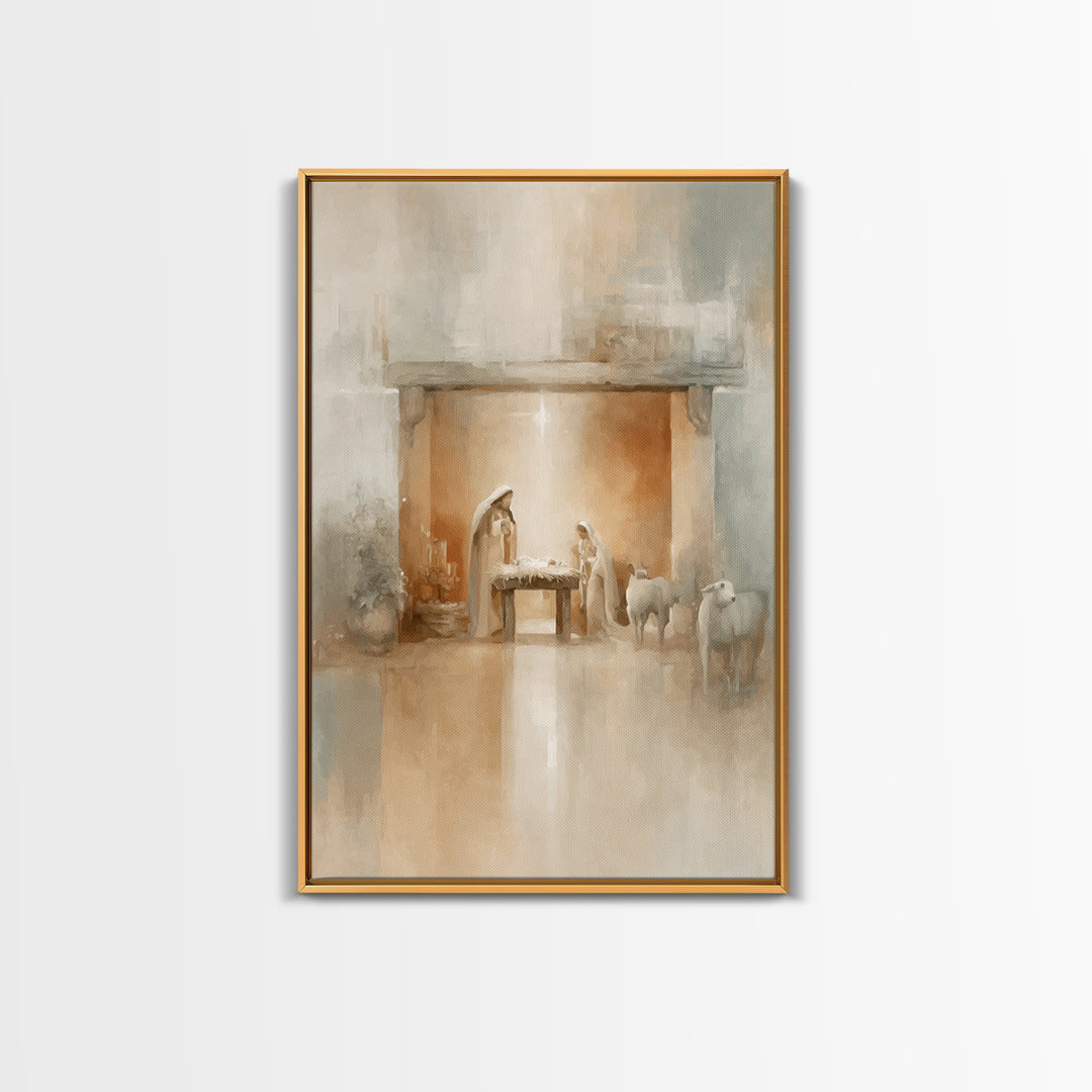 Bethlehem Wonder | Framed Canvas Print | Christian Christmas Art | Christmas Art | Christian Art Canvas | Christian Wall Art | Christian De