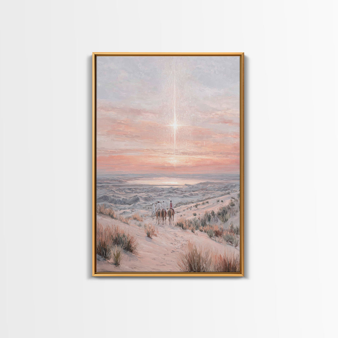 Star Of The East – Framed Canvas Print – Christian Art Canvas – Christmas Art – Christian Wall Art – Christian Christmas Art – Christian De