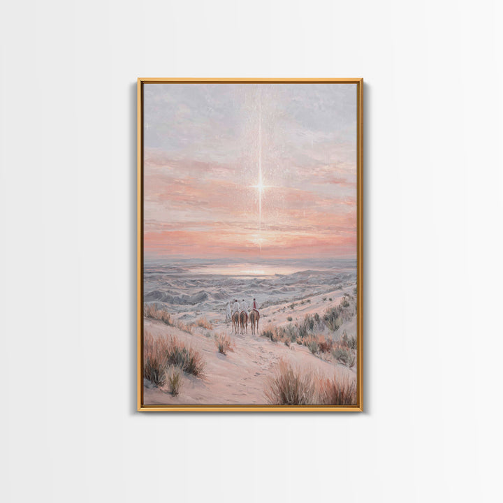 Star Of The East – Framed Canvas Print – Christian Art Canvas – Christmas Art – Christian Wall Art – Christian Christmas Art – Christian De