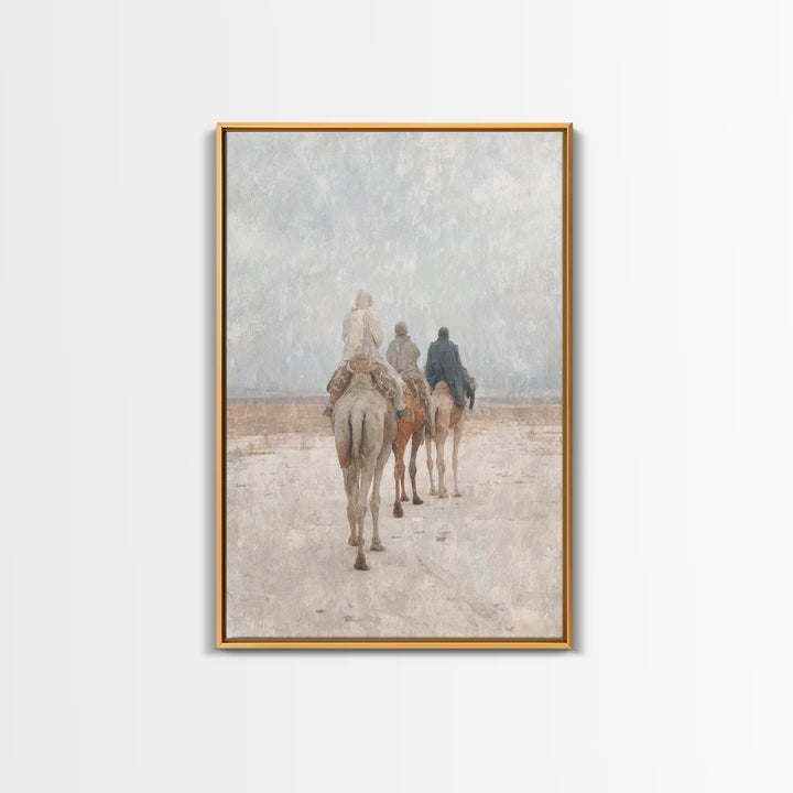 The Guiding Star – Framed Canvas Print – Christian Wall Art – Christian Art Canvas – Christmas Art – Christian Christmas Art – Jesus Painti