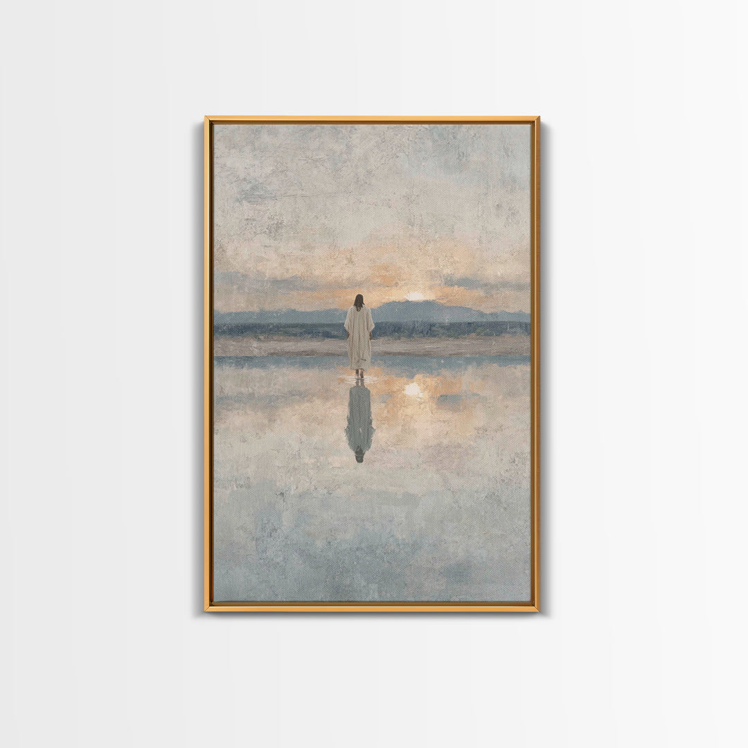 Desert Pilgrims – Framed Canvas Print – Christian Wall Art – Christian Art Canvas – Moody Christian Art – Christmas Art Prints