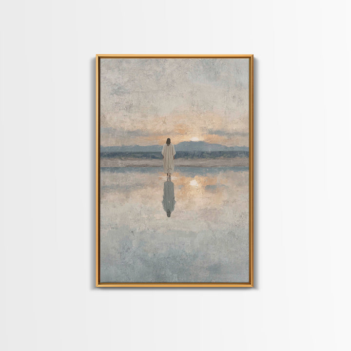 Desert Pilgrims – Framed Canvas Print – Christian Wall Art – Christian Art Canvas – Moody Christian Art – Christmas Art Prints
