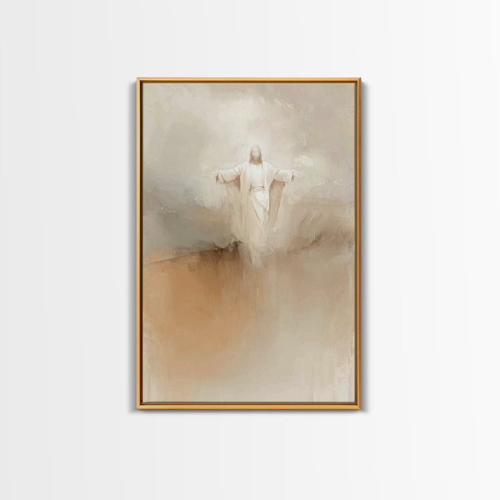 Heavenly Grace – Framed Canvas Print – Christian Wall Art – Jesus Painting – Christian Christmas Art – Christian Art