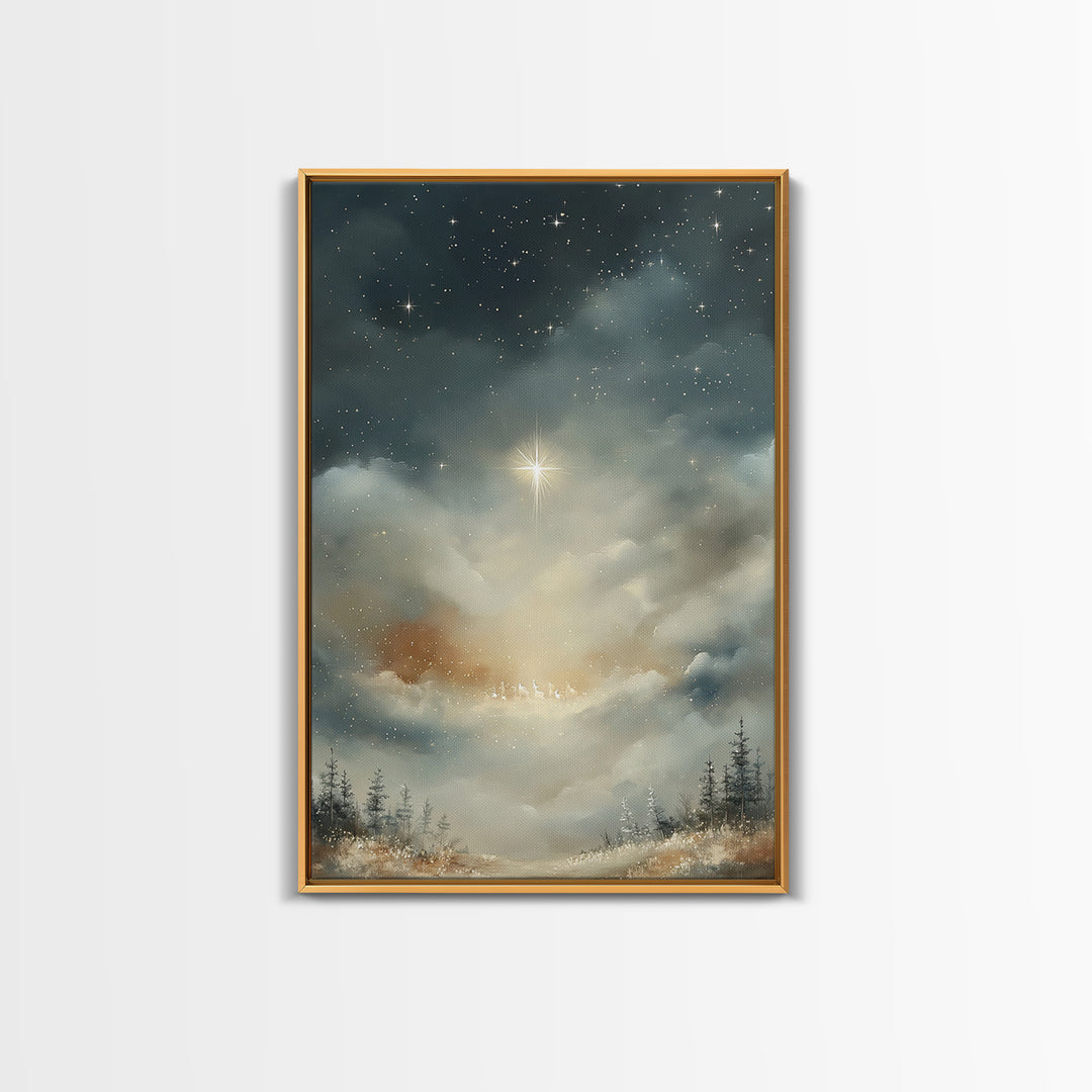 Morning Glory – Framed Canvas Print – Christian Wall Art – Christian Art Canvas – Christmas Art – Christian Christmas Art – Christian Decor