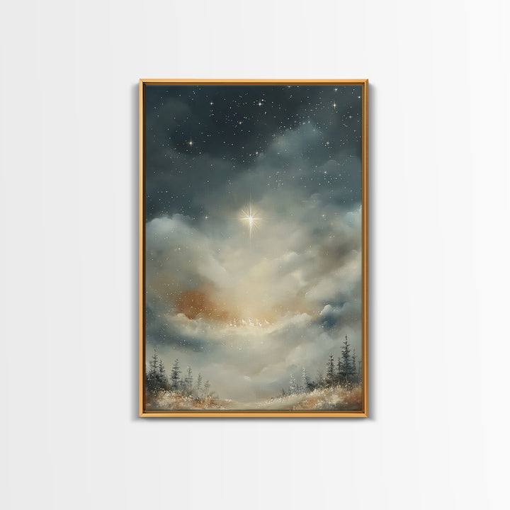 Morning Glory – Framed Canvas Print – Christian Wall Art – Christian Art Canvas – Christmas Art – Christian Christmas Art – Christian Decor