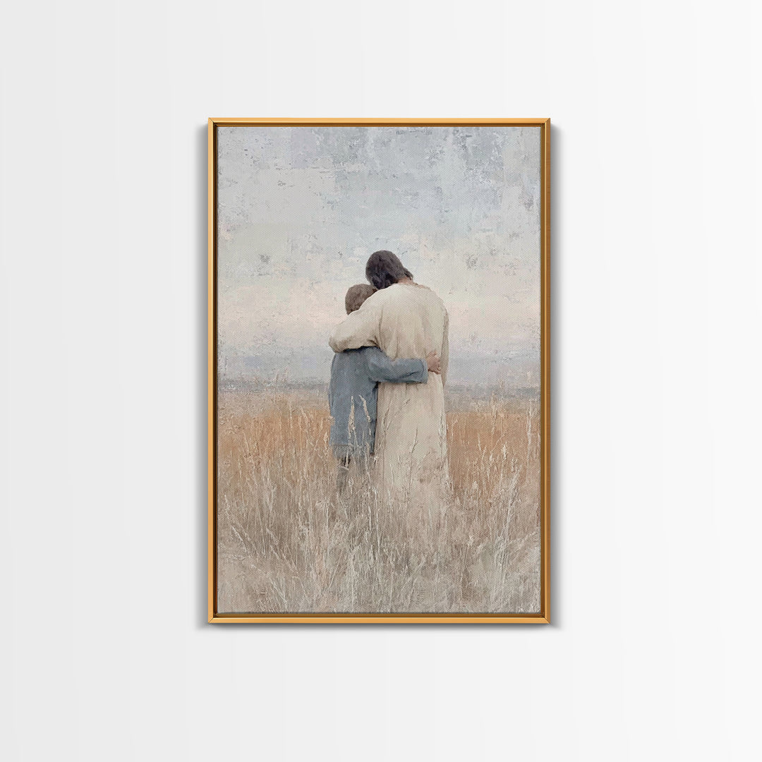 Fields Of Mercy – Framed Canvas Print – Christian Wall Art – Christian Art Canvas – Jesus Painting – Christian Art Print – Subtle Christian