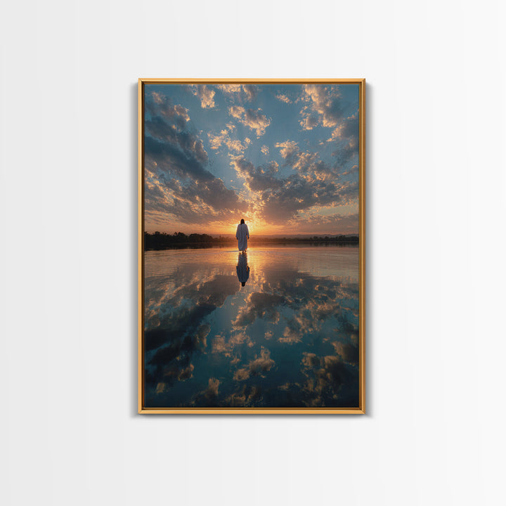 Heavenly Horizon – Framed Canvas Print – Christian Wall Art – Jesus Canvas Art – Christian Art Canvas – Christian Art Print – Modern Christ