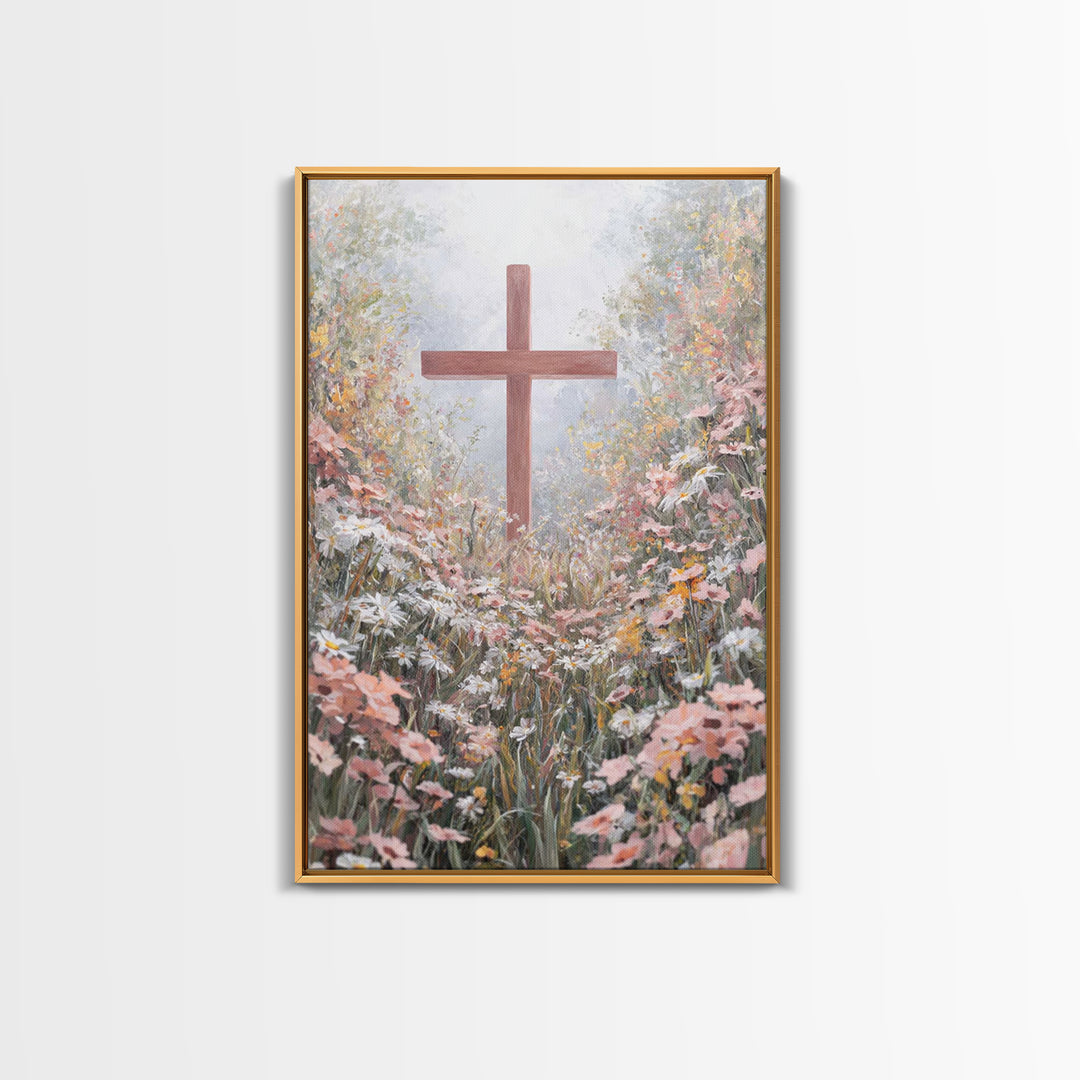 Pathway Of Faith – Framed Canvas Print – Christian Wall Art – Christian Art Canvas – Christian Art Work – Christian Decor – Modern Christia