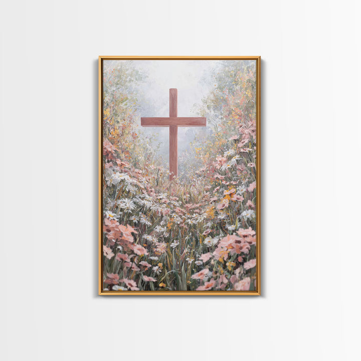 Pathway Of Faith – Framed Canvas Print – Christian Wall Art – Christian Art Canvas – Christian Art Work – Christian Decor – Modern Christia
