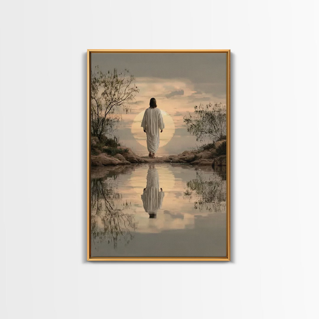 Eternal Pathway – Framed Canvas Print – Christian Wall Art – Christian Art Canvas – Jesus Painting – Christian Art Print – Subtle Christian
