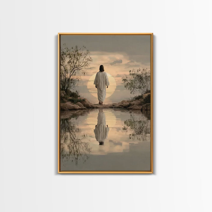 Eternal Pathway – Framed Canvas Print – Christian Wall Art – Christian Art Canvas – Jesus Painting – Christian Art Print – Subtle Christian