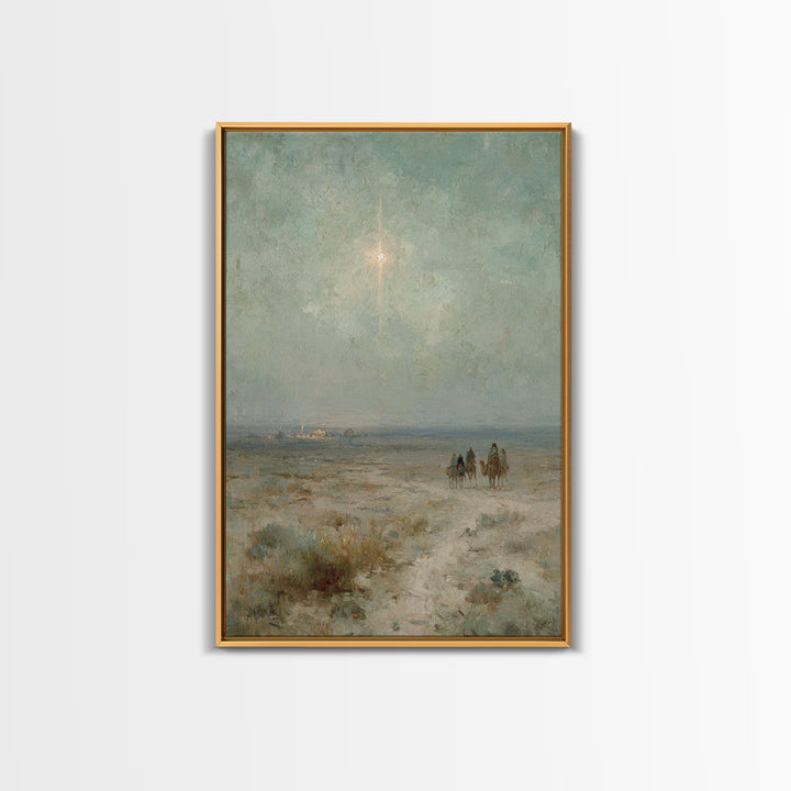 Garden Meeting Grace | Framed Canvas Print | Christian Wall Art | Jesus Painting | Christian Art Canvas | Vintage Christian Art | Christian