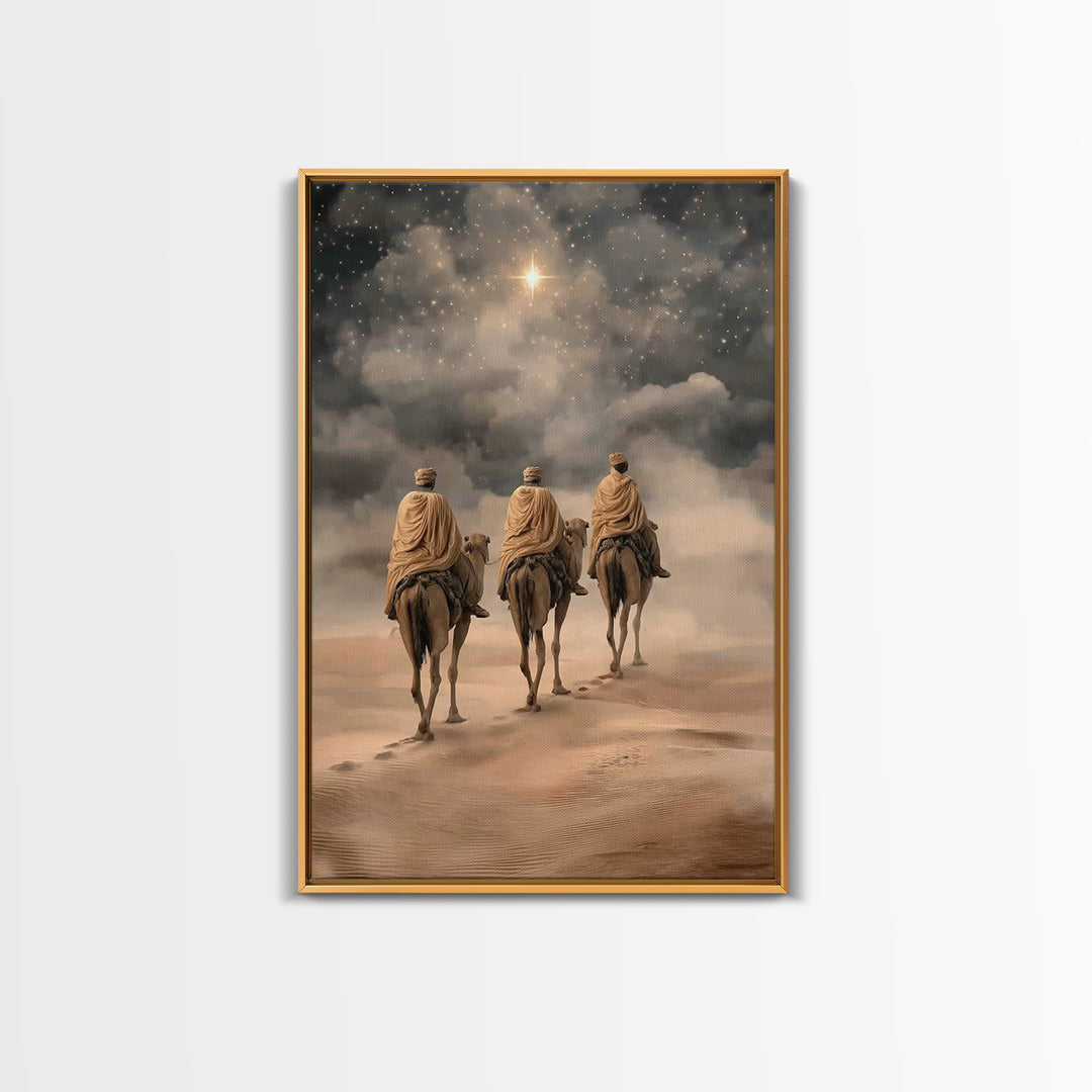 Star of the East, Framed Canvas Print, Christian Wall Art, Christian Art Canvas, Christmas Art Prints, Christian Christmas Art, Christian G