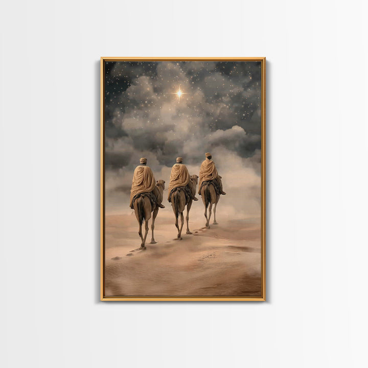 Star of the East, Framed Canvas Print, Christian Wall Art, Christian Art Canvas, Christmas Art Prints, Christian Christmas Art, Christian G