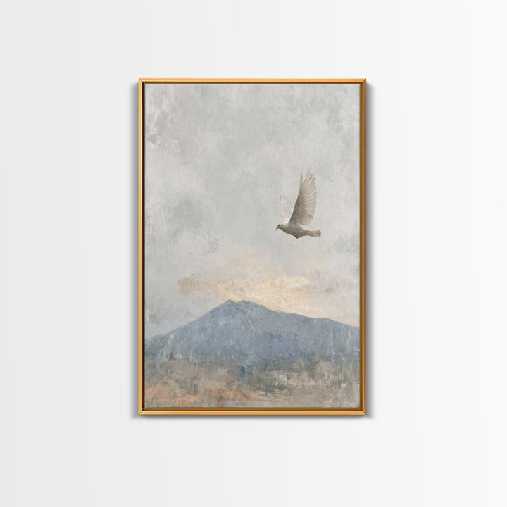 Spirit of Peace – Framed Canvas Print – Christian Wall Art – Christian Art Canvas – Minimalist Christian Art – Christian Art Print – Unique