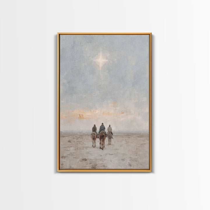 Guiding Light Sky – Framed Canvas Print – Christian Art Canvas – Christian Wall Art – Christmas Art Prints – Christian Christmas Art – Chri