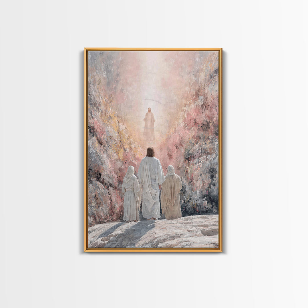 Mountain Glory – Framed Canvas Print – Christian Wall Art – Christian Art Canvas – Jesus Painting – Christian Christmas Art