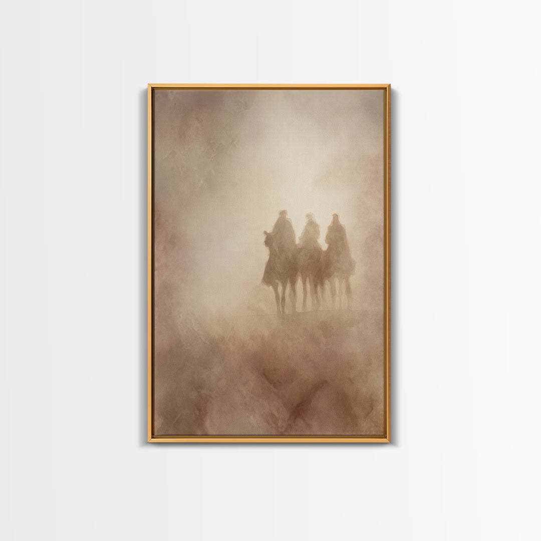 Sacred Mist – Framed Canvas Print – Christian Christmas Art – Christian Wall Art – Christian Art Canvas – Jesus Painting