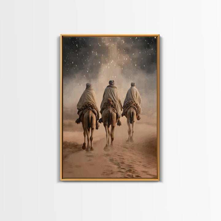 Star of Passage – Framed Canvas Print – Christian Wall Art – Christian Art Canvas – Christian Christmas Art – Jesus Painting – Christmas Ar