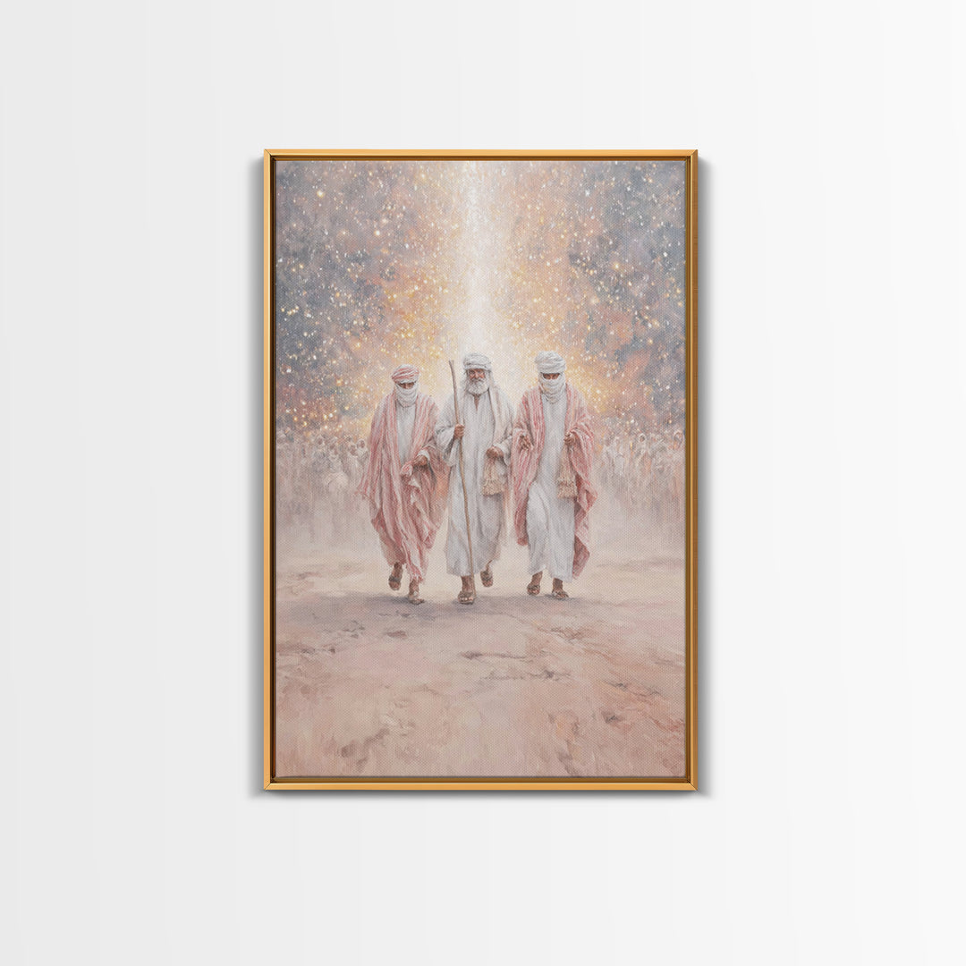 Desert Prophets – Framed Canvas Print – Christian Art Canvas – Christmas Art – Christian Wall Art – Christian Christmas Art – Jesus Paintin