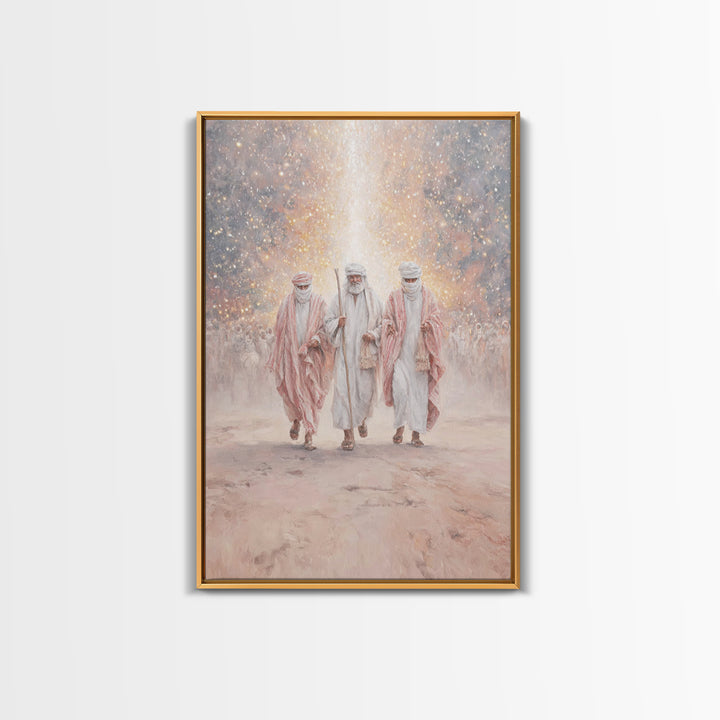 Desert Prophets – Framed Canvas Print – Christian Art Canvas – Christmas Art – Christian Wall Art – Christian Christmas Art – Jesus Paintin