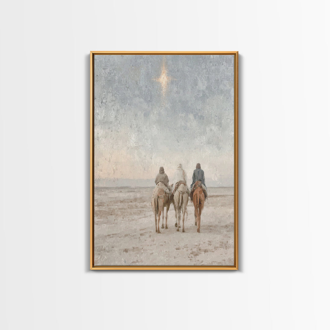 Gifts of Dawn – Framed Canvas Print – Christian Christmas Art – Christian Art Canvas – Christmas Art – Christian Wall Art – Jesus Painting