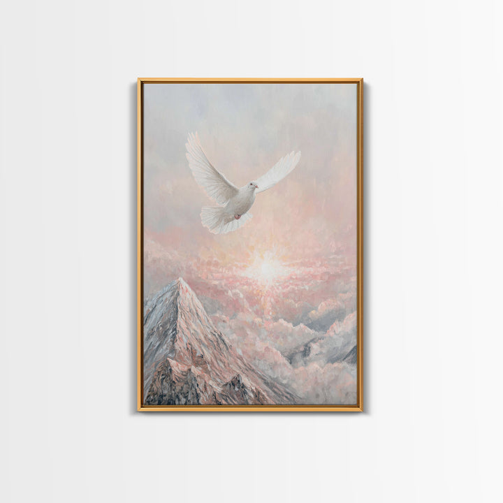 Rise of Peace – Framed Canvas Print – Christian Wall Art – Christian Art Canvas – Christian Art Print – Modern Christian Art – Christian Pa