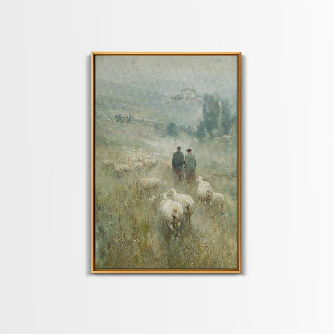 Quiet Bethlehem Path – Framed Canvas Print – Christian Art – Christian Wall Art – Christian Art Canvas – Christmas Art – Christian Christma