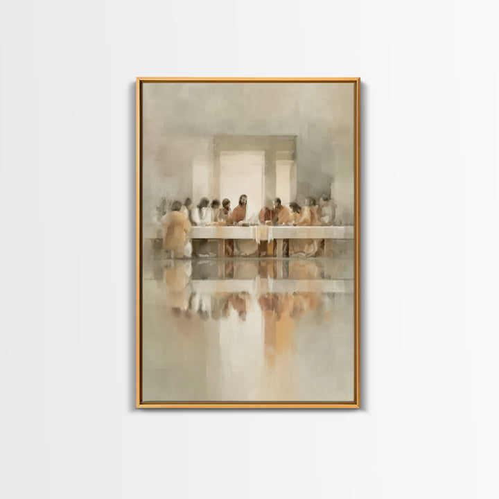 Radiant Communion, Framed Canvas Print, Christian Art Canvas, Christian Wall Art, Jesus Painting, Christian Decorations, Modern Christian A