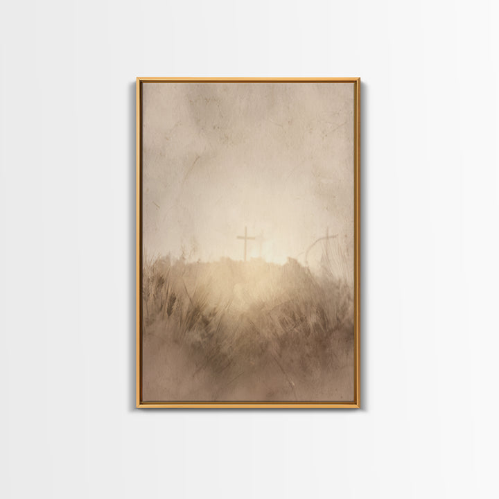 Horizon Of Mercy, Framed Canvas Print, Christian Wall Art, Christian Art Canvas, Abstract Christian Art, Christian Gift, Christian Art Prin